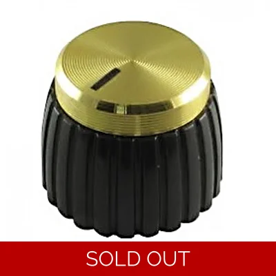 Marshall-style Knob - Gold Cap